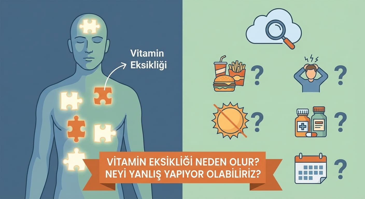 Vitamin Eksikliği Neden Olur? Neyi Yanlış Yapıyor Olabiliriz?