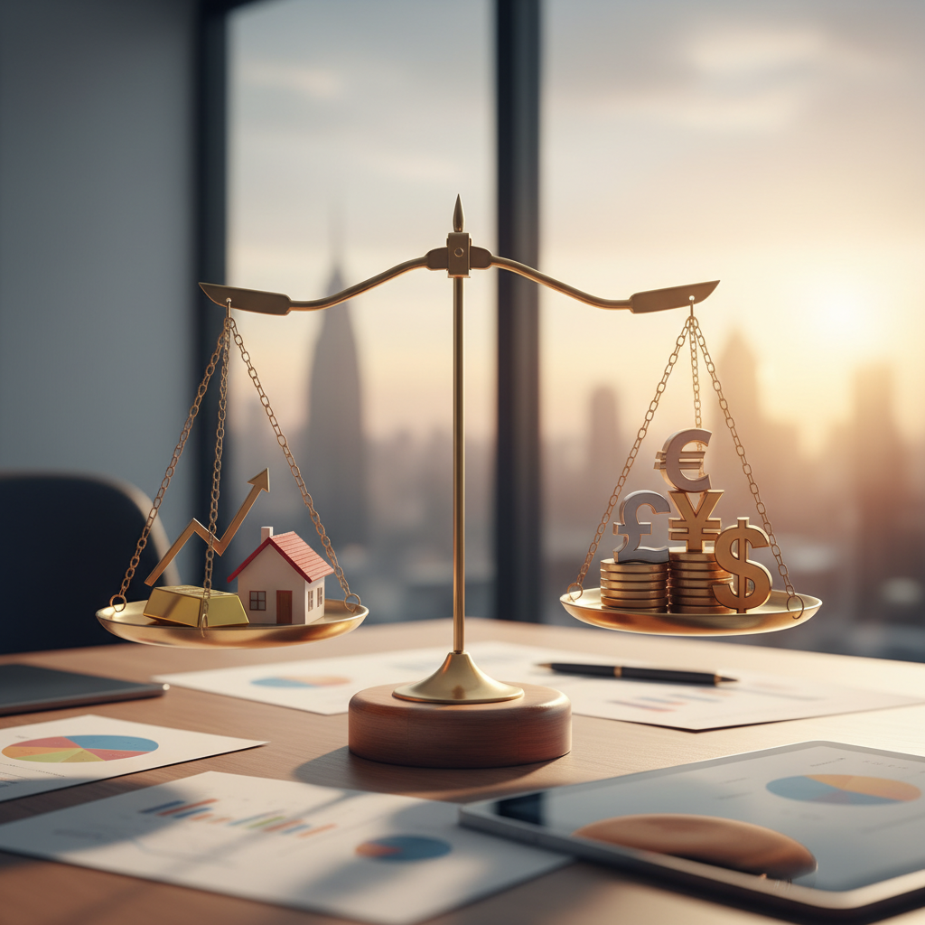 Akıllı portföy stratejileriyle yüksek enflasyonda serveti koruma: altın, gayrimenkul, hisse senedi ve döviz ile risk yönetimi ve çeşitlendirme.