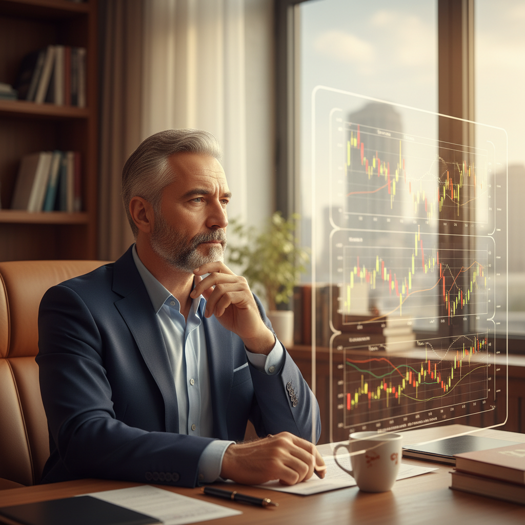 Türk ekonomisi grafiklerini inceleyen deneyimli yatırımcı. Yüksek enflasyonda servet koruma, akıllı portföy stratejileri.