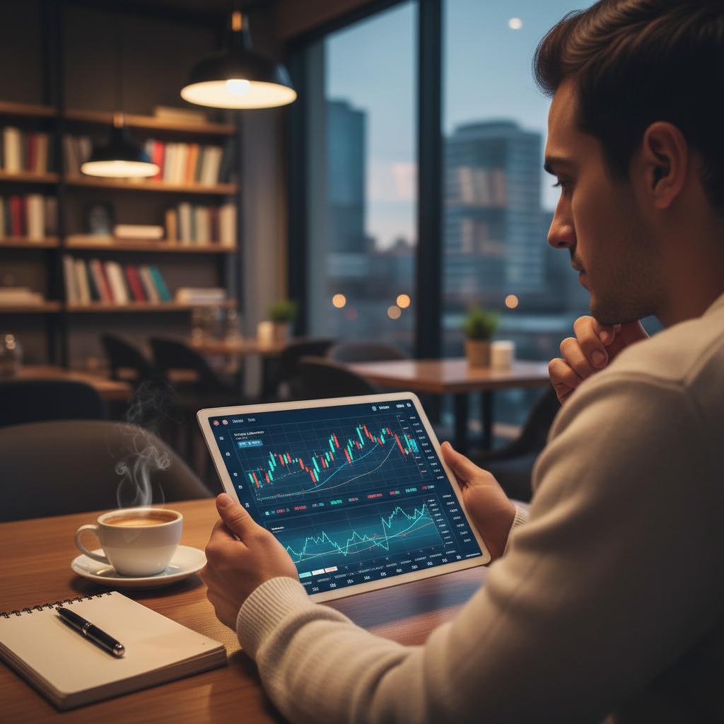 Türk borsası verilerine bakan kişi, temettü emekliliği ve finansal özgürlük hedefiyle pasif gelir yatırım stratejilerini değerlendiriyor.