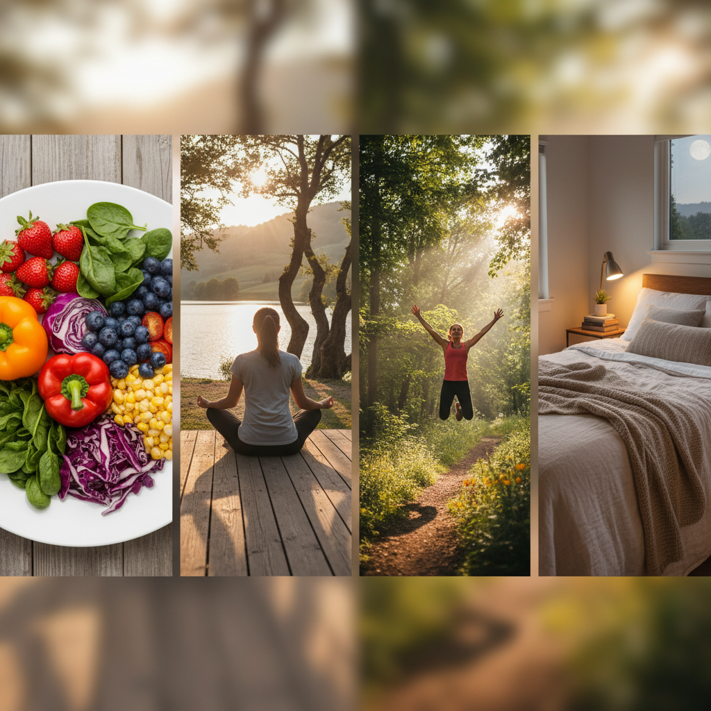 Sağlıklı beslenme, egzersiz, meditasyon ve uyku ile uzun yaşamın hücresel gençleşme ve yaşlanmayı yavaşlatma sırları.