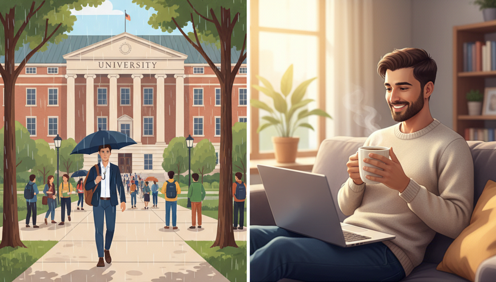 Online eğitimin esnekliği: Sınıfa gidiş yerine evde konforlu öğrenme ile kariyerinizi dönüştürün. Türkiye'de online eğitimle geleceğin yetkinliklerini kazanın.