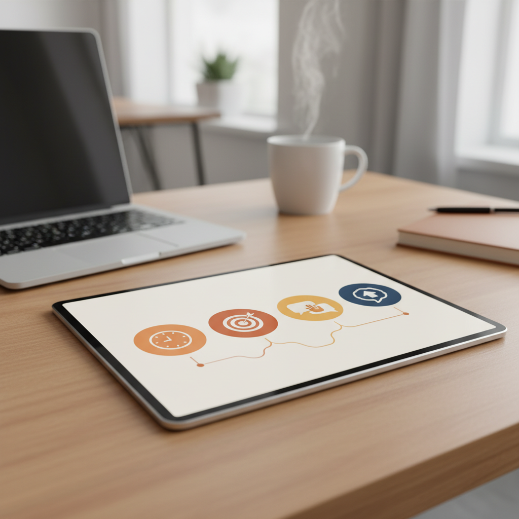 Türkiye'de online eğitimle kariyerinizi dönüştürmek için disiplin, hedef, aktif katılım ve geri bildirim ipuçları infografiği.