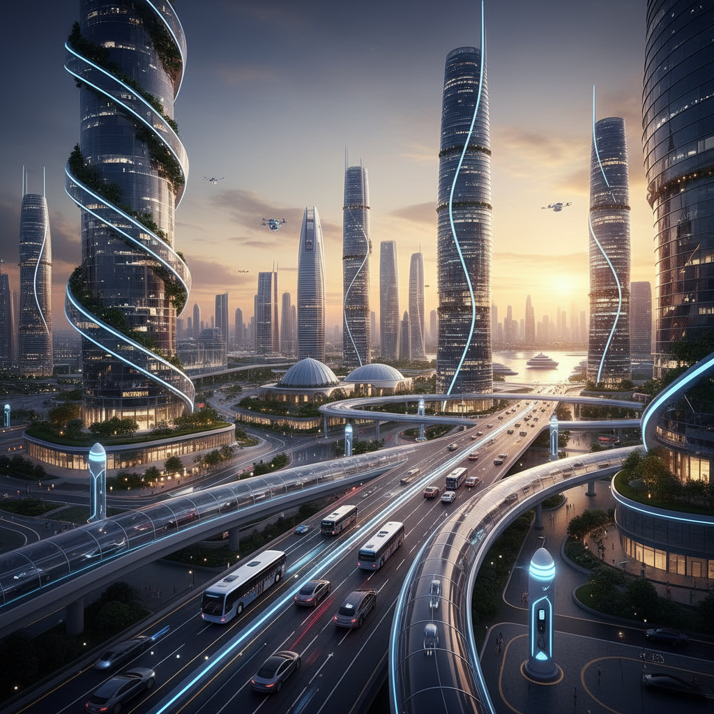 Geleceğin şehrinde elektrikli araçlar ve temiz yollar. Türkiye'de EV alım rehberi, maliyet, menzil, şarj ve avantajları.