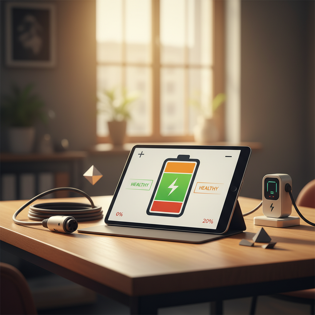 Elektrikli araç batarya ömrü için %20-80 ideal şarj seviyesini gösteren infografik. Performansı artıran, maliyet düşüren bilimsel bakım ipuçları.