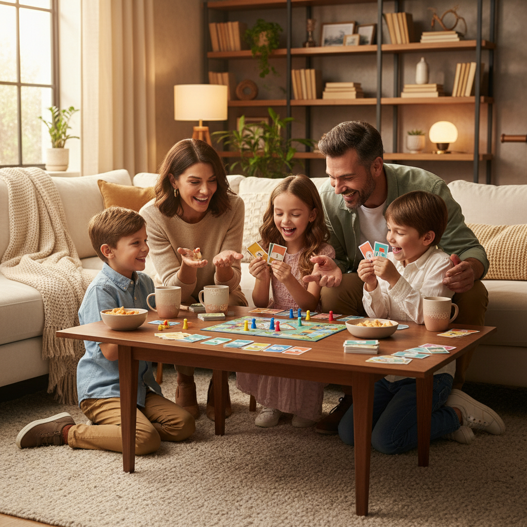 Ailece kutu oyunu oynayan çocuklar finansal okuryazarlık ve para yönetimini eğlenerek öğreniyor.